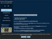 Tablet Screenshot of centre-echographie-jomayere-bellevue.fr